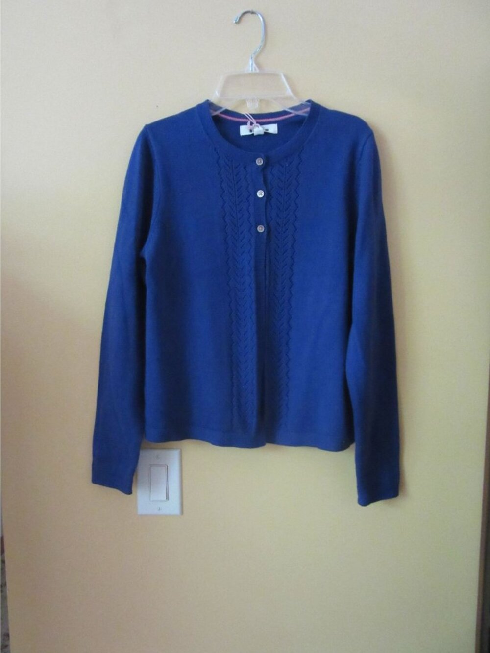 New w Tags, Mini Boden Girls Blue Cardigan Size 13-14 years